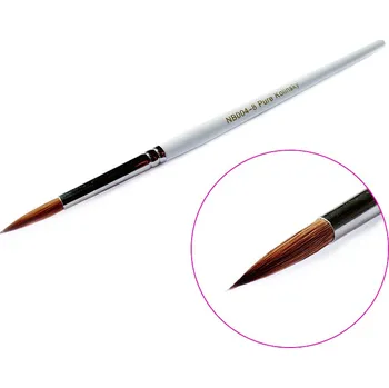 Umělecký štětec ENII NAILS Štětec č. 8 kulatý, přírodní- na akryl Kolínský