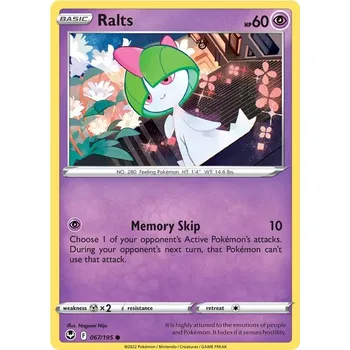 Sběratelská karetní hra Ralts 067/195 - Silver Tempest Typ karty: Non-Holo