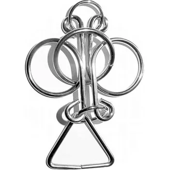 Hlavolam Hlavolam kovový 3 kruhy (drátěný kovový hlavolam pro děti i dospělé)