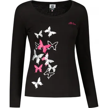 Dámské tričko Dámské triko s dlouhým rukávem ALTISPORT CARRYOVER ALW134169 ČERNORŮŽOVÁ S