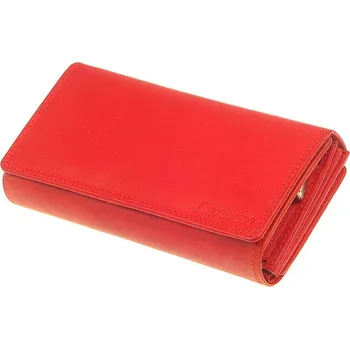 Peněženka TifanTEX Kožená peněženka dámská červená Loranzo No.432 Červená