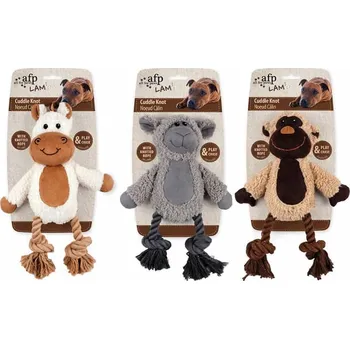 Hračka pro psa Hračka AFP plyš - Lamb zvířátko s provazy 31cm (MIX BAREV)