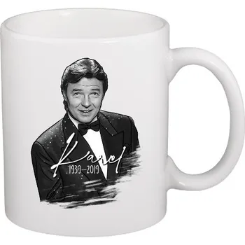 Hrnek malý bílý s potiskem Zlatý slavík