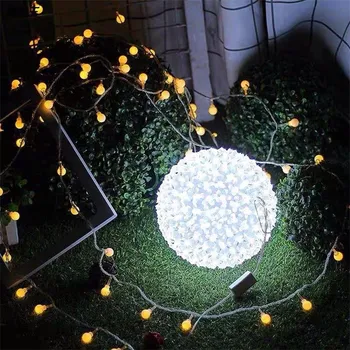 Vánoční osvětlení HJ Svítící 80 LED koule dekorační LED barva: Studená bílá/Cold white