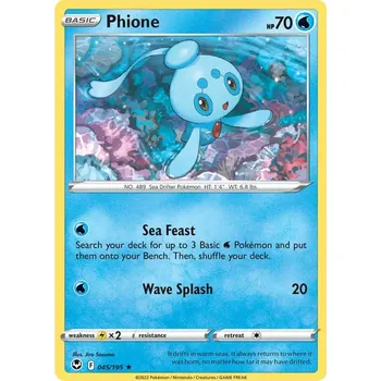 Sběratelská karetní hra Phione 045/195 - Silver Tempest Typ karty: Non-Holo