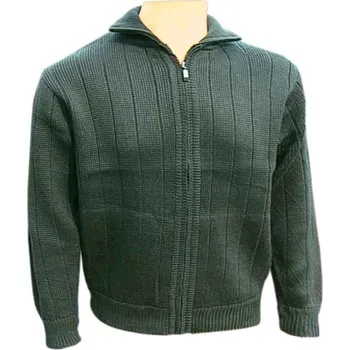 Pánský svetr TifanTEX Svetr se zipem NEW Tmavě zelená L, XL, XXXL, XXXXL