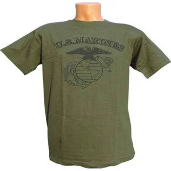 Chlapecké tričko dětské tričko U.S.MARINES zelené (tričko se znakem U.S. námořní pěchoty )