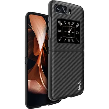 Pouzdro na mobilní telefon IMAK 52084 IMAK CARBON Ochranný obal pro Motorola Razr 2022 5G černý