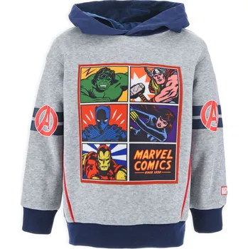 Chlapecká mikina Chlapecká mikina MARVEL COMICS AVENGERS šedá Velikost: 104