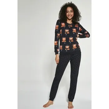 Dámské noční prádlo Pyžamo Cornette dlouhé 455 Velikost: XXL, Vzor: 4550278