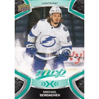 Sběratelská karetní hra řadová karta MIKHAIL SERGACHEV 21-22 MVP číslo 150