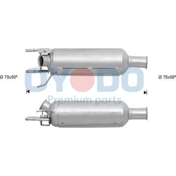 Filtr pevných částic Filtr sazových částic, výfukový systém OYODO 20N0059-OYO