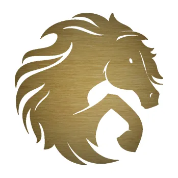 Samolepící dekorace Kůň 093 pravá (64 - škrábaný kov zlatý) SAMOLEPKA NA AUTO, NÁLEPKA, FÓLIE, POLEP, TUNING, VLASTNÍ TEXT, TISK, AUTOSAMOLEPKY.cz, POLEPY, OBRÁZEK, LOGO, 3D STICKERS