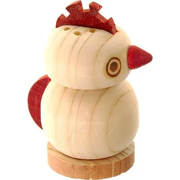Kořenka Solnička Slepička (Dřevěná pepřenka nebo solnička do kuchyně)