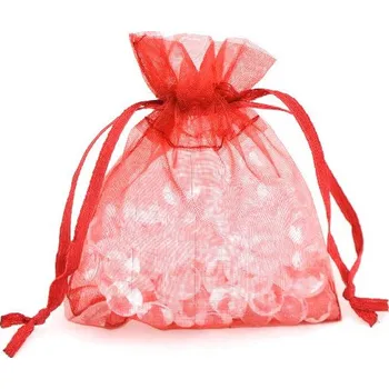 Dárková taška Paper Design Organza sáček 7,5x10cm červený