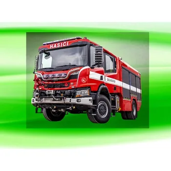 Nášivka SCANIA DTF nažehlovačka 24x19 cm (nažehlovačka HASIČSKÉ AUTO)