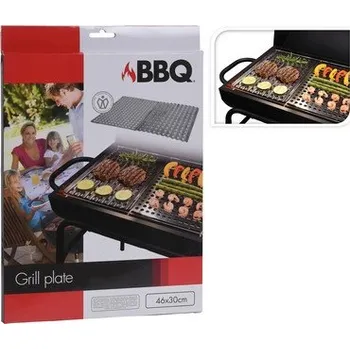 Příslušenství pro gril podložka BBQ 30x23cm sada 4díl. nerez