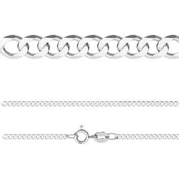 Řetízek Dětský stříbrný řetízek očkový PANCER (38 cm, 1,55 g)