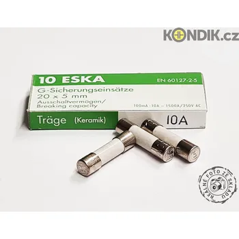 Autopojistky Pojistka 5x20mm zpožděná 522.700, Proud: 8A