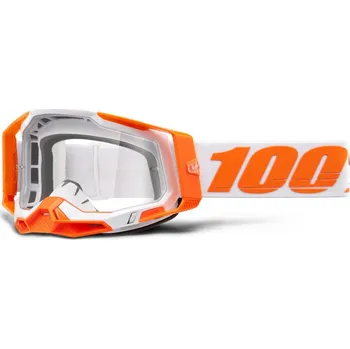 Auto-moto Brýle - 100% Racecraft 2 - Orange (čiré sklo)