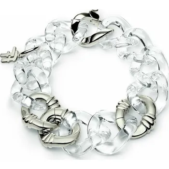 Náramek Folli Follie Dámský náramek Folli Folly 4B1F004C Transparentní Polykarbonát (17 cm)