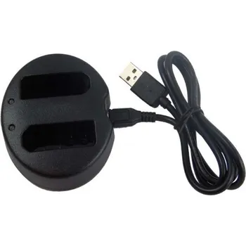 TopTechnology Micro USB, DC 2 x 7,4V / 1A neoriginální nabíječka pro fotoaparáty Nikon na dvě baterie