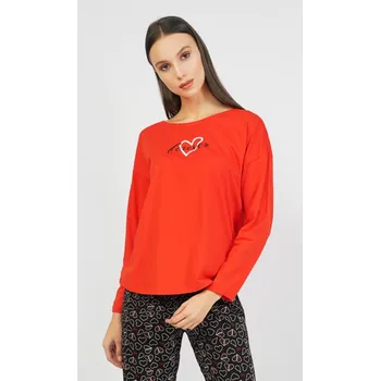 Dámské pyžamo Dámské pyžamo dlouhé Forever červená S