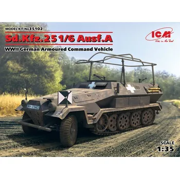 Plastikový model ICM 1/35 Sd.Kfz.251/6 Ausf.A German Armor.Comm.Vehicle