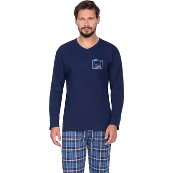 Dámské pyžamo Regina pánské bavlněné pyžamo 433