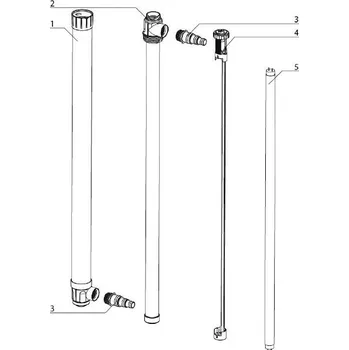 AQUAEL křemíková trubice pro UV Lampu 15 W