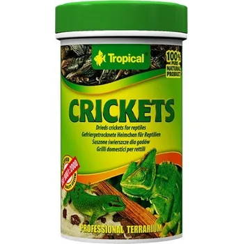 Krmivo pro terarijní zvíře TROPICAL Sušení cvrčci 100ml/10g