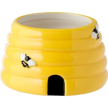 Květináč Keramický květináč - včelí úl průměr 8cm, výška 6cm