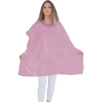 Eurostil Disposable Capes - jednorázové pláštěnky, 90x118 cm, 30 ks 02791/70 Pink - růžové