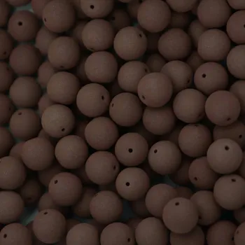 Dětské navlékací korálky Pro Háčkování Korálek neon skleněný 8 mm 20 ks hnědý