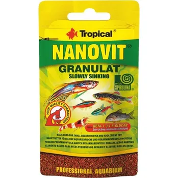 Krmivo pro rybičky Tropical Nanovit Granulat 10 g sáček