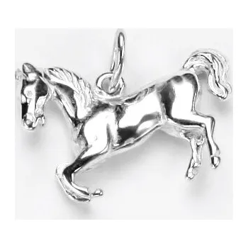 Přívěsek Stříbrný přívěsek kůň figurka - P66 (Stříbrný přívěsek 3D koník)
