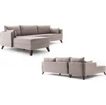 Rohová pohovka Bella krémová levá