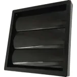 Větrací mřížka černá 183x183 / d150 mm s gravitační žaluzií MIKAWI 14-5072