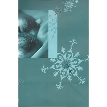 Dárková taška Dárková taška DAB, vánoční motiv, modrá 32cm, DITIPO - VÝPRODEJ