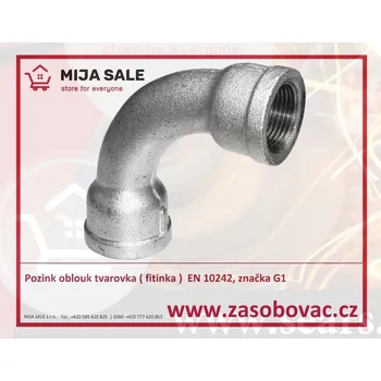 Fitinka 002 FF - 5/4" ( 1-1/4" ) - Pozinkovaný oblouk tvarovka ( fitinka ) EN 10242, značka G1