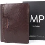 Luxusní hladká kožená peněženka Marta Ponti no. B637R + RFID tmavěhnědá