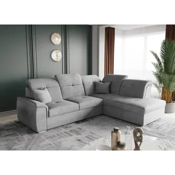 Sedací souprava Rozkládací sedací souprava do L - Bono - světle šedá Varianta: Pravá