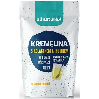 Allnature Křemelina s kolagenem a inulinem citrón 100 g