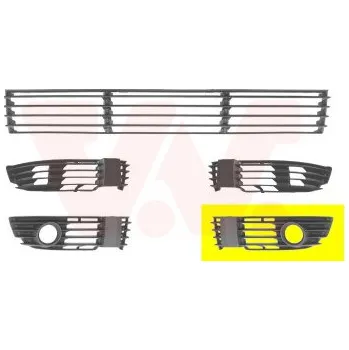 Nárazník Větrací mřížka, nárazník VAN WEZEL 5837593