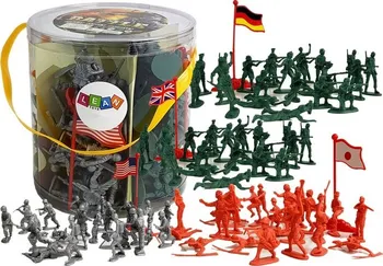 Figurka LEAN Toys Velká sada vojáků a vlajek 100 ks