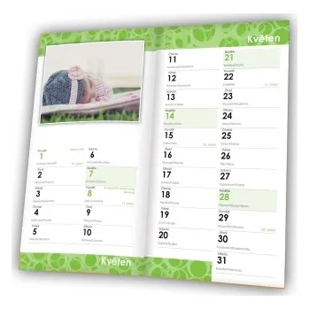 Diář Měsíční dvoustránkový kapesní diář (A6)