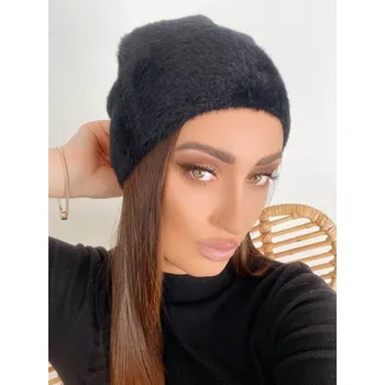 Čepice Dámská alpaková čepice v černé barvě