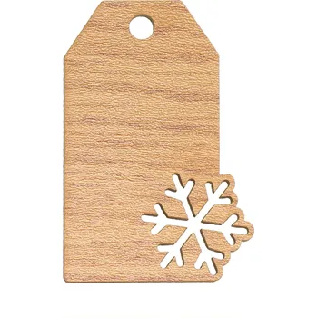 Vánoční dekorace Naše galanterie Štítek k označení dub 5