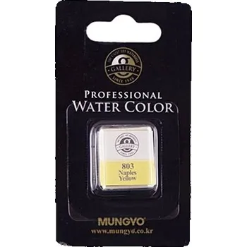 Vodová barva Akvarelová barva v půlpánvičce Mungyo - 803 Naples Yellow