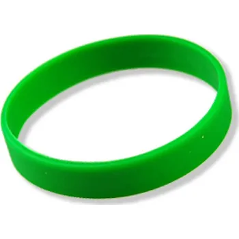Silikonový náramek - zelený